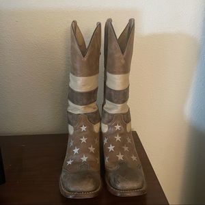 Roper Vintage America Flag Western Boots